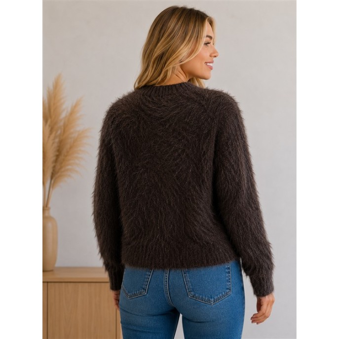 Red Button Vest Fuzzy SRB5115 Espresso Red Button Vest Fuzzy SRB5115 Espresso